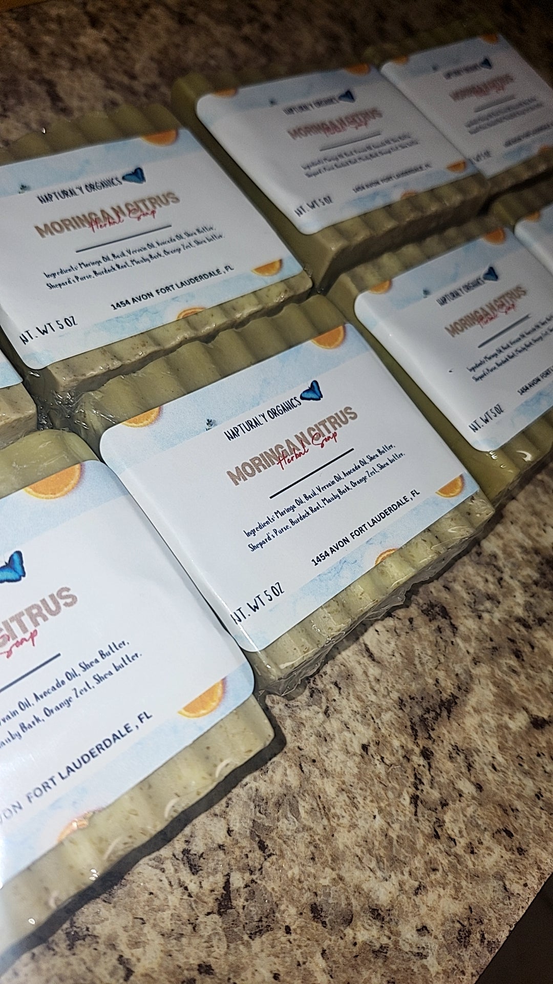 Naptural'y "Moringa Citrus" Seamoss Soap